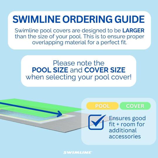 Swim Central 45ft. Blue Inground Rectangular Swimming Pool Winter Cover